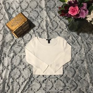 White crop top